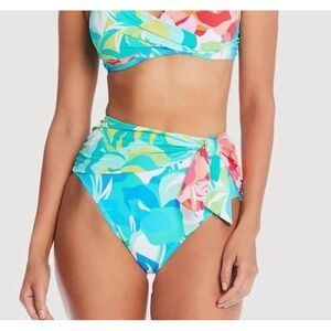 Bleu Rod Beattie Summer Escape High Waist Draped Bikini Bottom RBSE24572 14